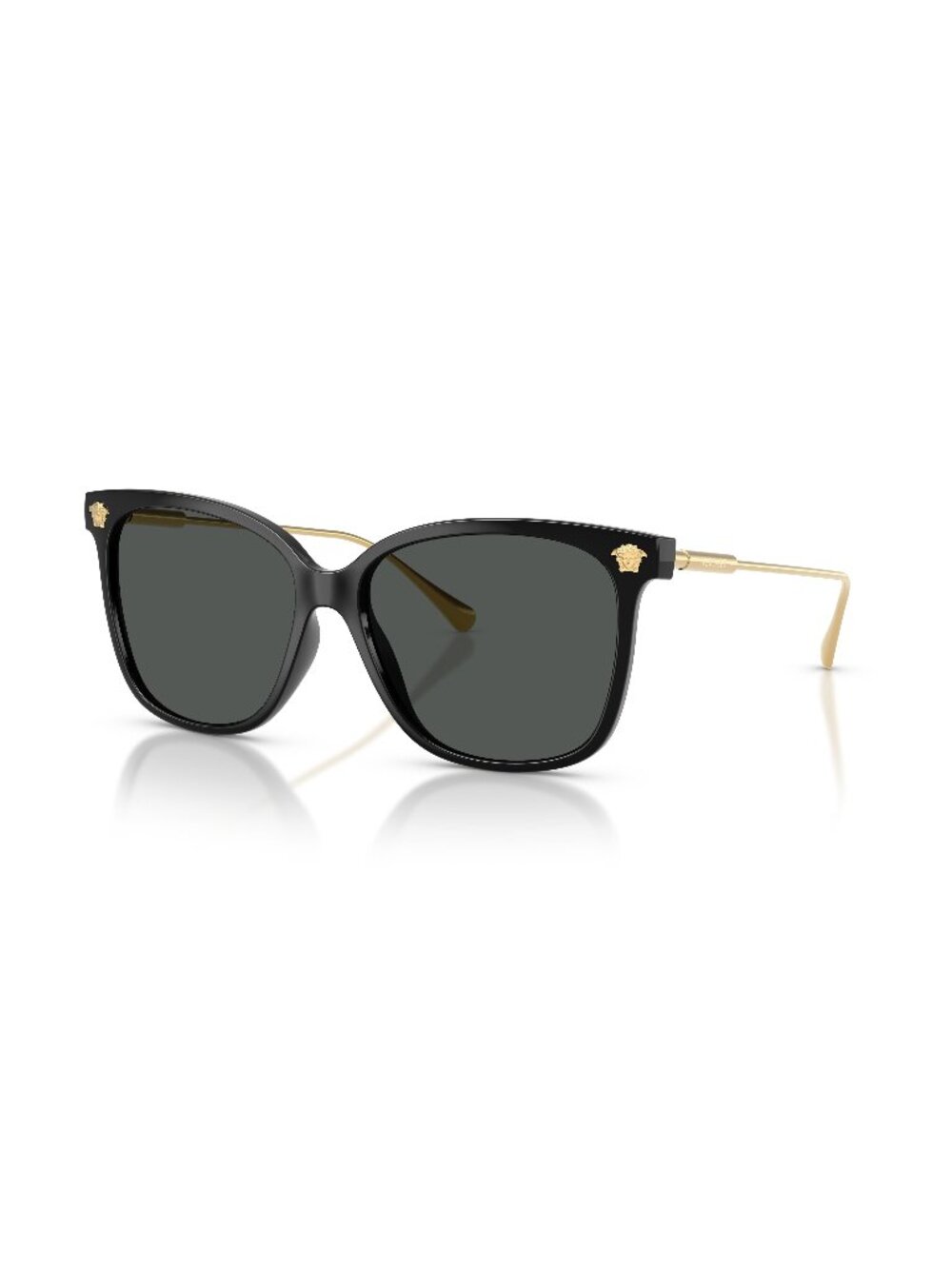 New Versace Women's Sunglasses Black Grey Lens Injected Frame VE4507U GB1 87 57